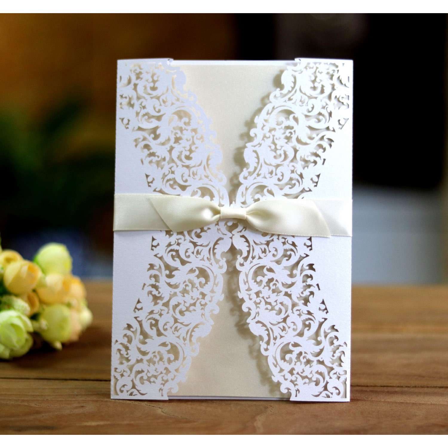 Holiday Greeting Card Laser Cut Invitation Wedding Decoration Customization